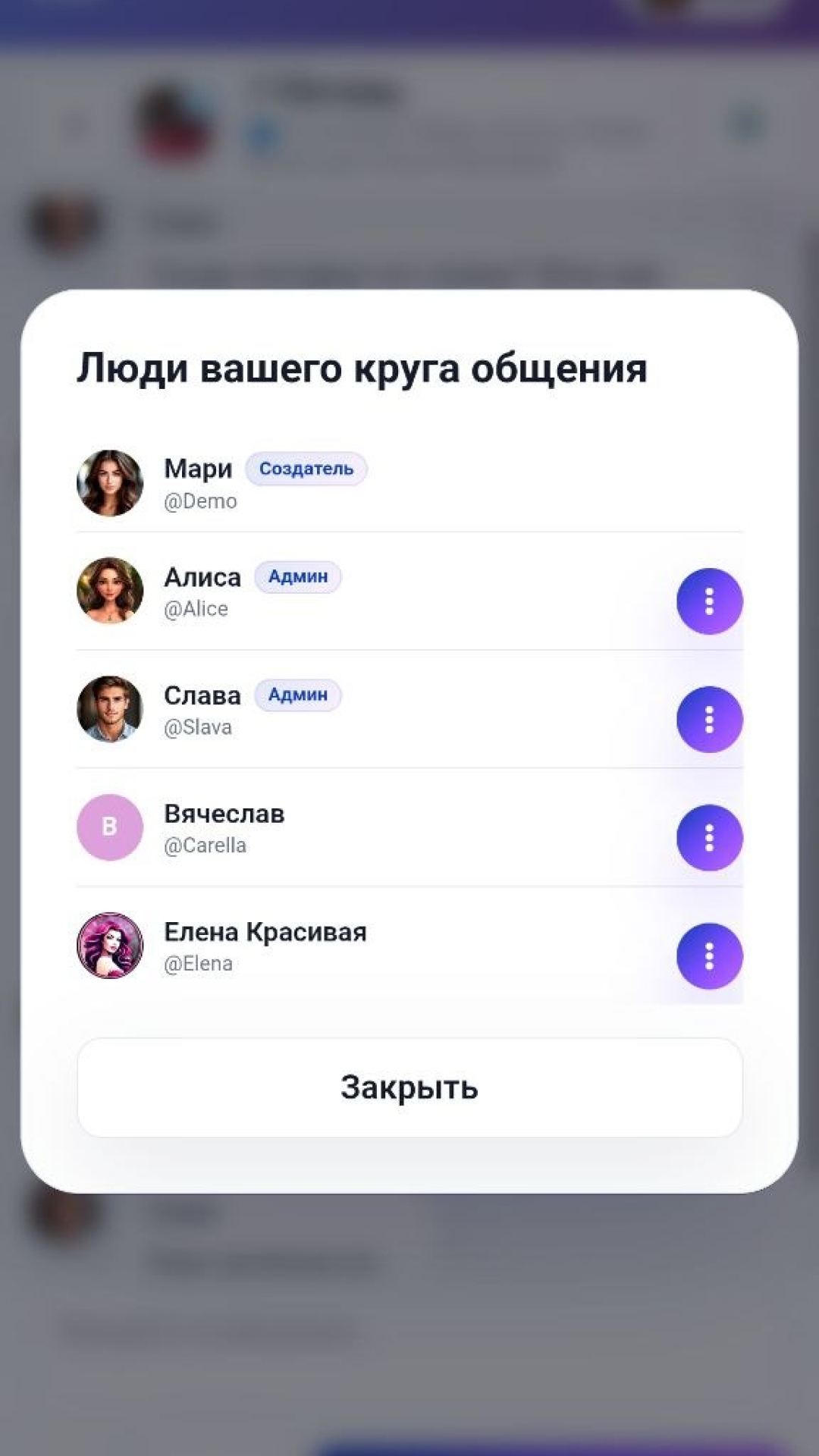 Участники пространства Zeer